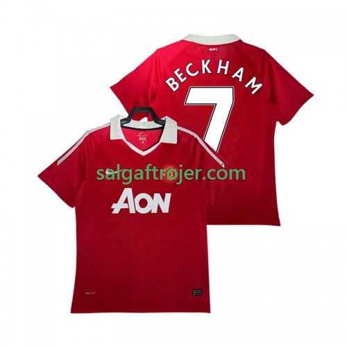 Manchester United BECKHAM 7 2010 2011 Fodboldtrøjer Retro Hjemmebanesæt Kort ærmer Manchester United BECKHAM 7 2010 2011 Fodboldtrøjer Retro Hjemmebanesæt Kort ærmer
